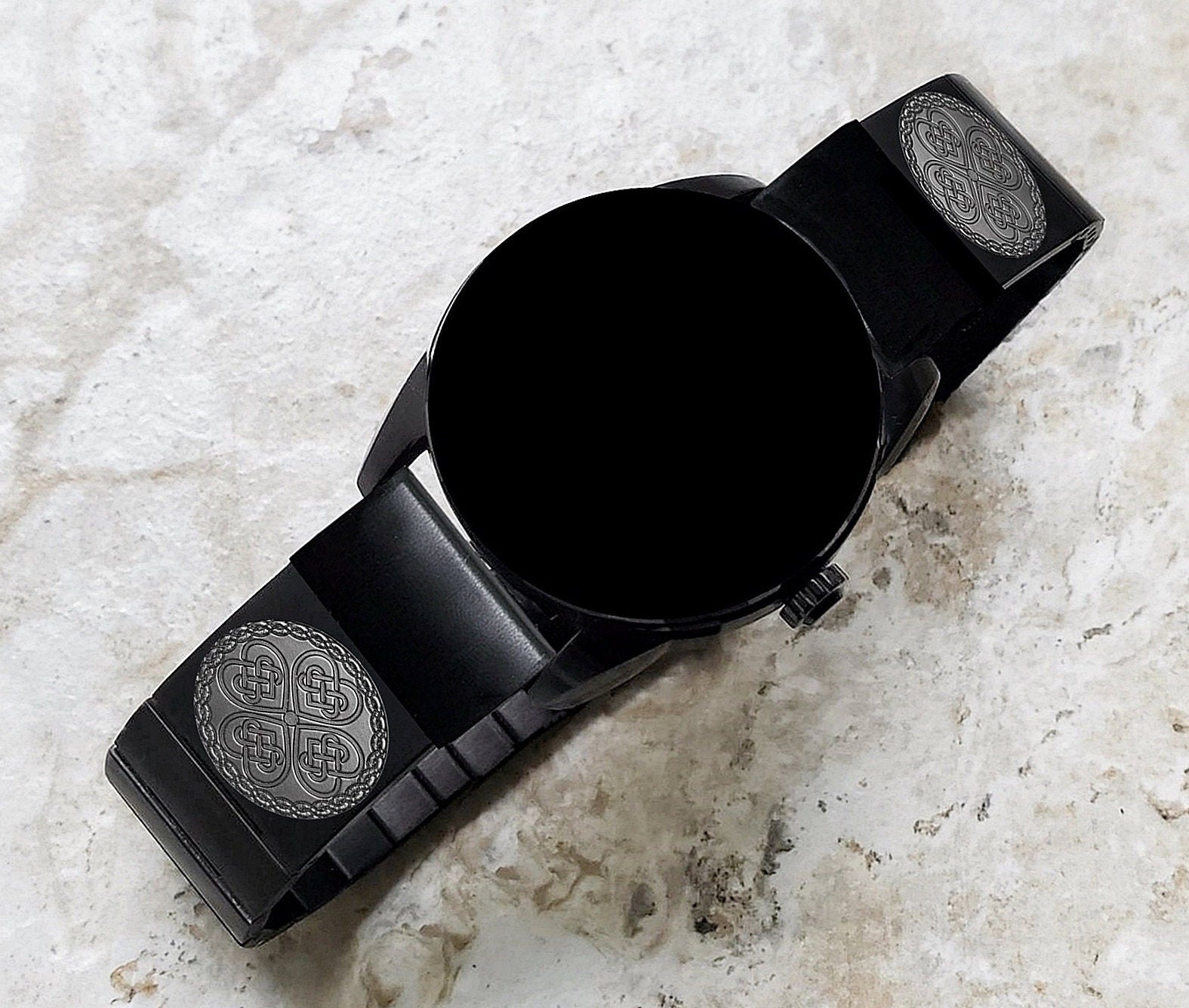 Engraved Watch Band for Garmin epix Pro 51mm Foretrex 601 701 Quatix 3 6X 7X D2 Tactix 7 Instinct 2X Solar Black Stainless Steel CC3 A26